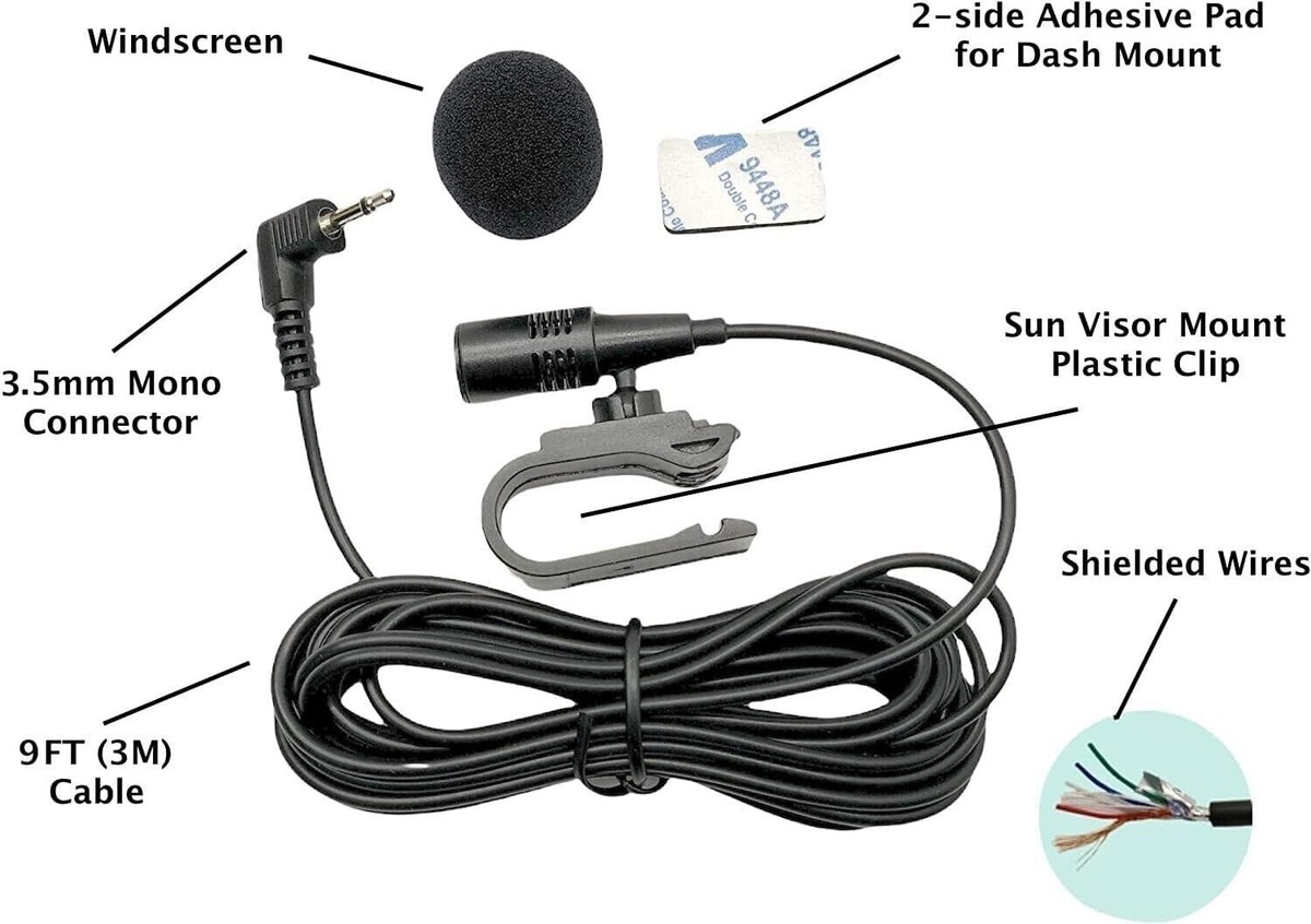 JVC KD-X280BT KDX280BT Car Radio Handsfree Mic Replacement