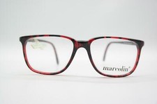 Vintage Marcolin 709 Burgundy Black Oval Glasses Frame Eyeglasses NOS