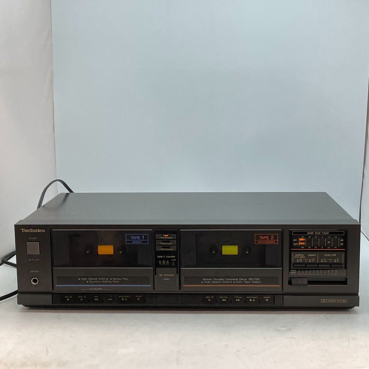 Technics_ダブルカセットデッキ_RS-T20 Technics RS-T20 Double Cassette Deck – The Turntable Store