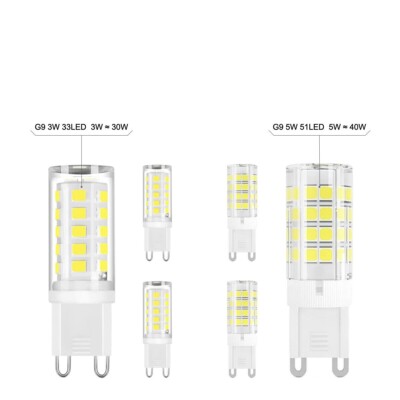 G9 LED 3W 5W Glühbirne KALT, WARMWEISS Ersatz für Halogen Kapsel Birnen