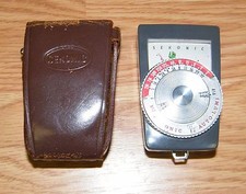 Vintage Sekonic Auto-Lumi 86 Light Meter w/ Leather Brown Case Bundle - JAPAN