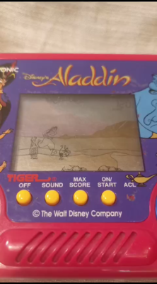 Vintage 1990 Tiger Electronic Disney's Aladdin Handheld Game