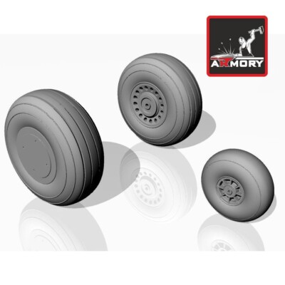 A-20A Boston wheels, early Armory Models AR AW72301 Scale model kit 1/72