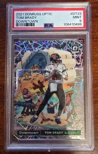 2021 Donruss Optic Tom Brady Downtown #DT23 MINT 9