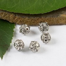 20pcs Tibetan silver studded round spacer beads h1700