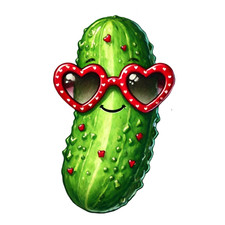 Wandtattoo Aufkleber Niedliche Essiggurke  Wandaufkleber