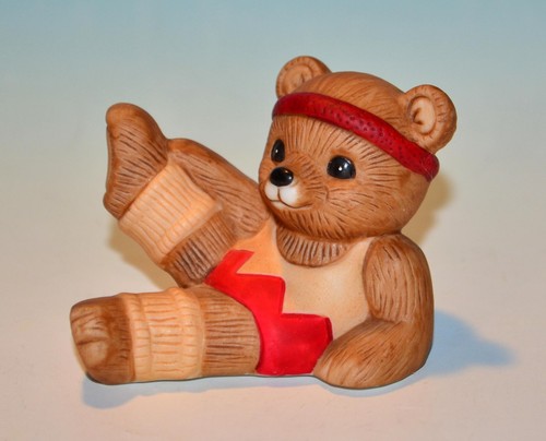 Vintage Homco #1448 Bears Aerobics Exercise Work Out Set of 4 Figurines Retired - Picture 11 of 14