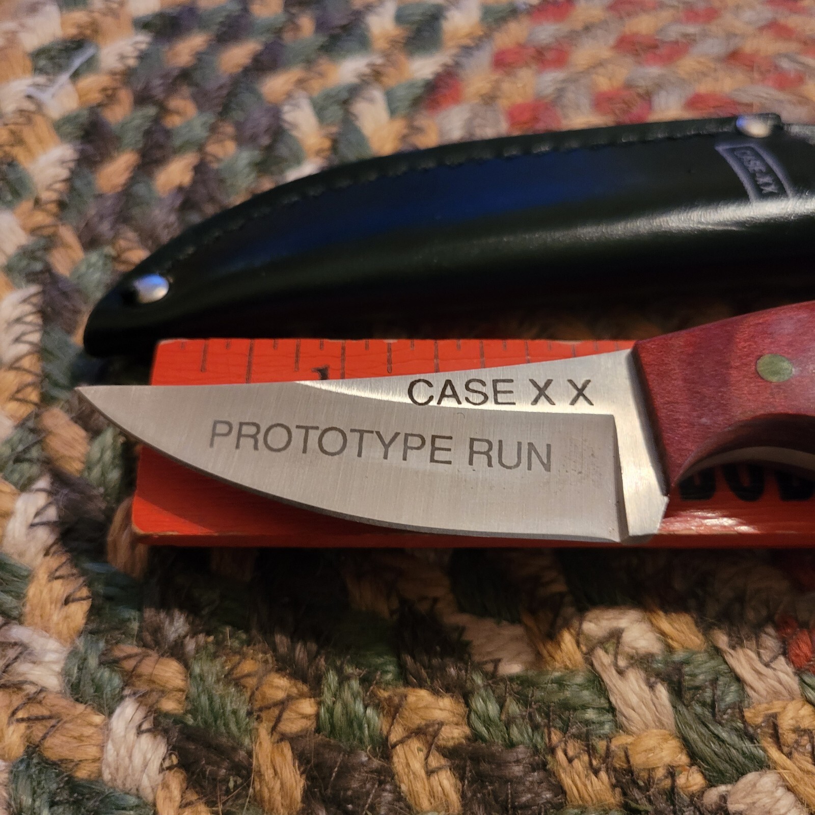 Rare Case XX PROTOTYPE RUN Skinning Fixed Blade Knife With Sheath eBay