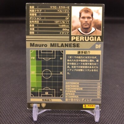 Mauro MILANESE No.73 WCCF Football Soccer card From Japan Japanese
