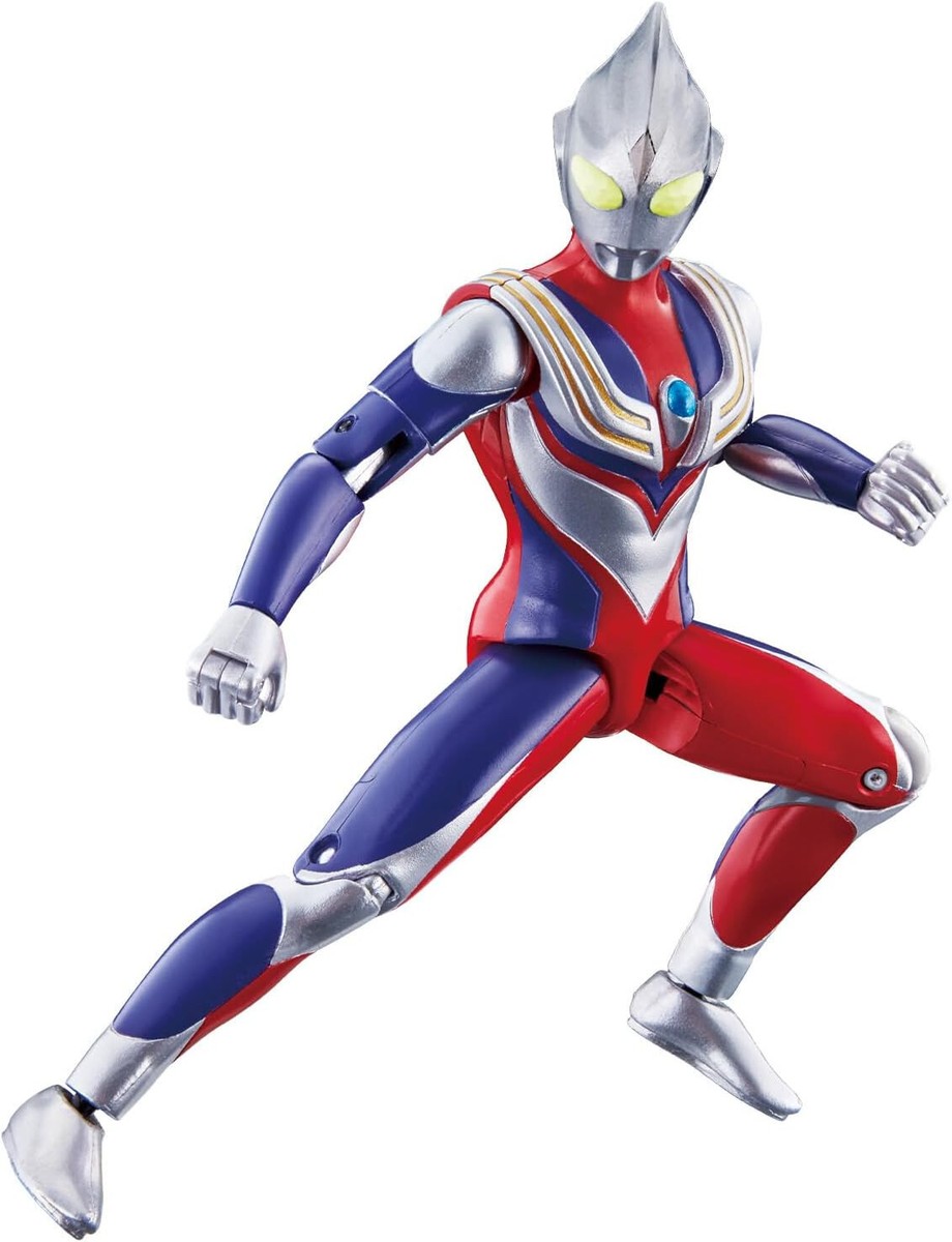 BANDAI ULTRA ACTION FIGURE ULTRAMAN TIGA MULTI TYPE GUTS WING SET