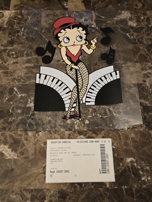 VTG 1999 BETTY BOOP 13'' X 16'' Cabaret Sericel Limited Edition Paramount Pictures