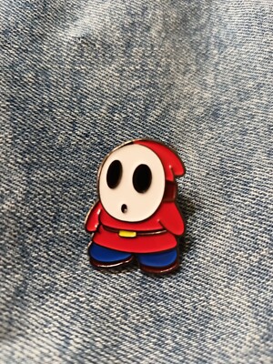 SHY GUY -ENAMEL PIN-2 OR MORE PINS $5.49 SHIPPING-SPEND $20 SHIPPING IS FREE