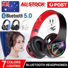Bluetooth 5.0 Wireless Stereo Headphones Earphones For iPad Phone IOS Android