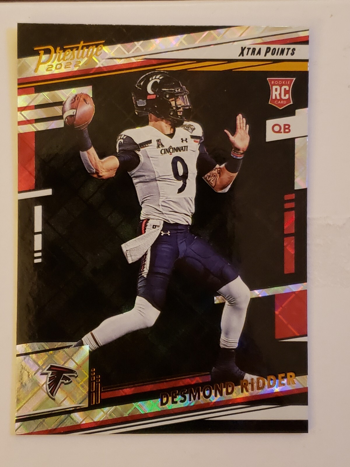 Desmond Ridder 2022 Panini Prestige Xtra Points Diamond Parallel RC Falcons #304