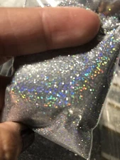 0.2mm 10g Bag HOLOGRAPHIC Extra Fine Glitter Silver nails acrylic Epoxy Tumbler