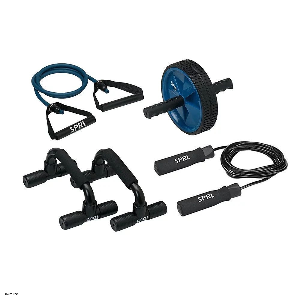 SPRI STRENGTH TRAINING MIX HOME GYM KIT *DISTRESSED PKG