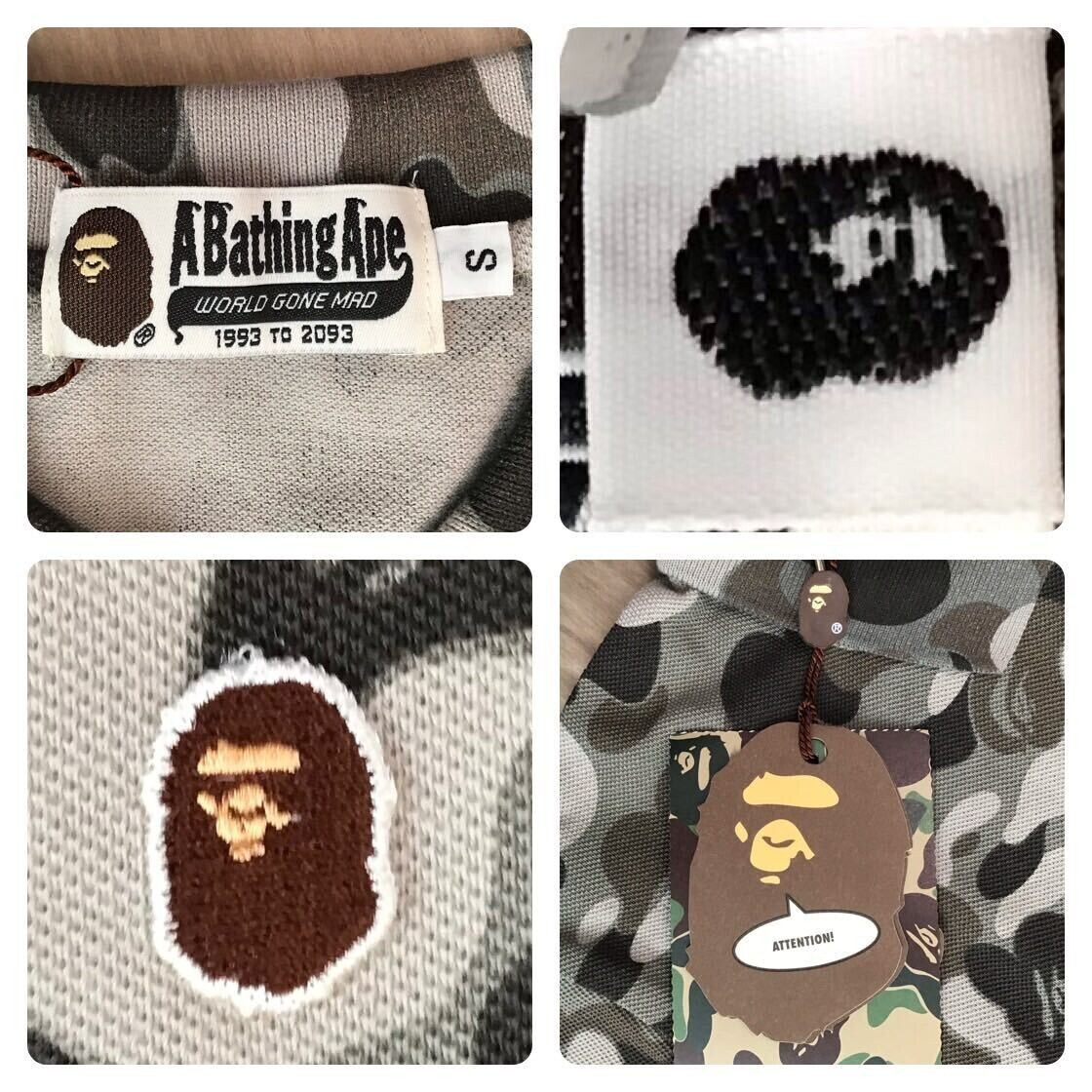 BAPE camo polo shirt a bathing ape NIGO Size S | eBay