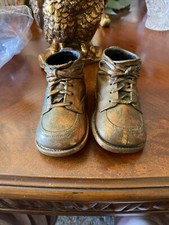Vintage Lovely Copper or Bronze Baby Shoes