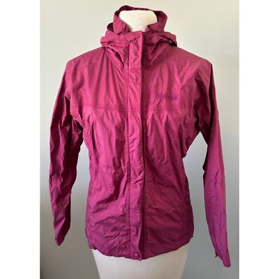 Marmot Precip Jacket Womens Medium Pink Full Zip Hooded