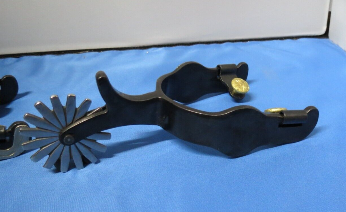 Vintage Colorado Saddlery Company USA Spurs Plain Leather