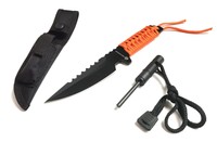Dax Industries Fixed Blade Survival Knife With Magnesium Fire Starter, 4 Inch Dax Industries Fixed Blade Survival Knife With Magnesium Fire Starter, 4 Inch