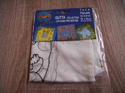 SEIDENTUCH 55x55cm, Mice & Cheese''  Gutta-Collection,  NEU