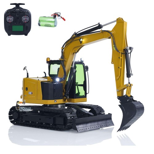 Metal 1/14 RC Hydraulic Excavator C308 Digger Construction Vehicle RTR Model - Picture 3 of 19