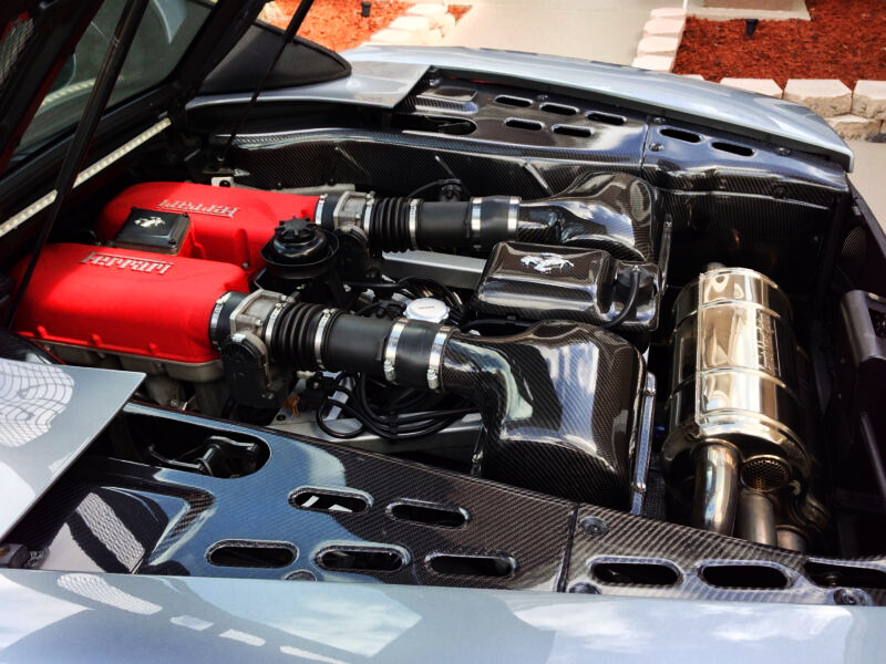 Ferrari 360 Carbon Fiber Engine Bay Panels - Spider