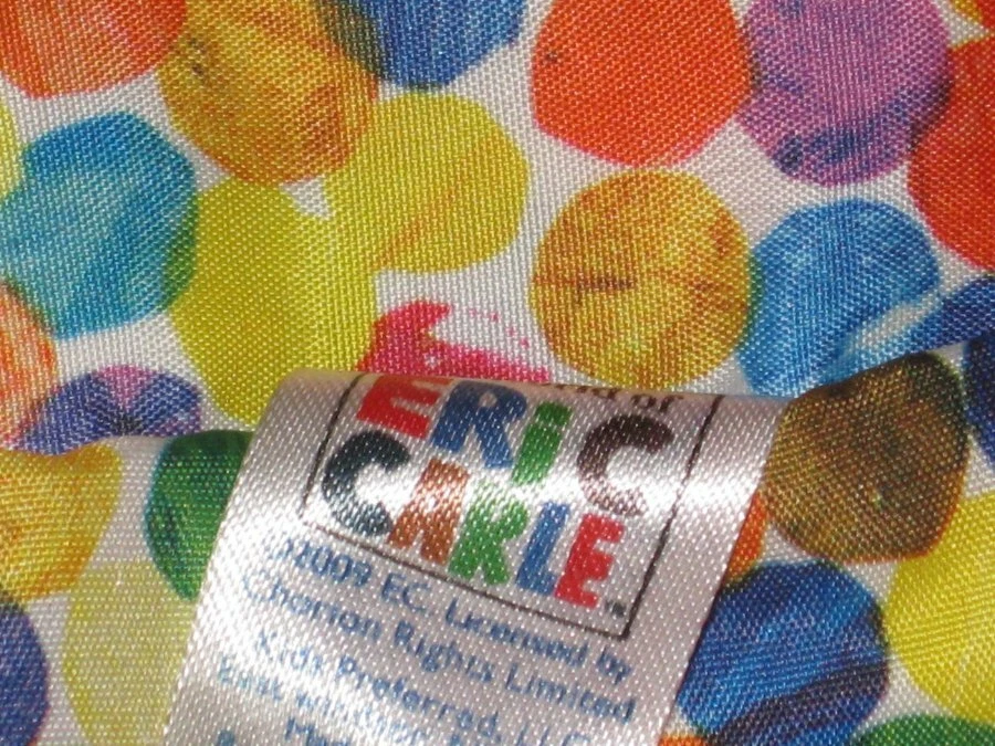 Manta de seguridad Eric Carle naranja puntos de león bebé adorable niños mordedor preferido Foto 4 de 4