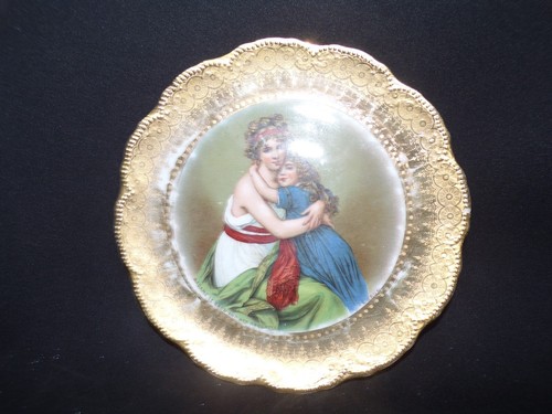 Antique Madame LeBrun & Daughter Gilt Plate Pittsburgh Knight Templar Triennial - Picture 3 of 7