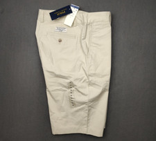 Polo Ralph Lauren Shorts Boys 18 Brown 11" Flat Front Chino School Khaki Pony