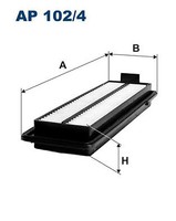 Filtron AP102/4 Luftfilter FüR Accord 2.2D 01.04-05.08 Honda