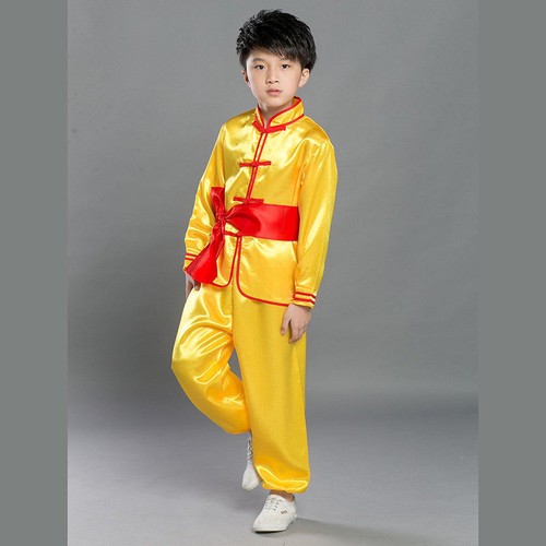 Boys Kung Fu Suit Kids Children Martial Arts Chinese Traditional Clothes Uniform - Picture 15 of 19