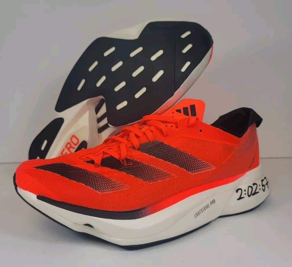 Adidas Adizero Adios Pro 3 Scarlet Black Red Running Shoes Mens Sz