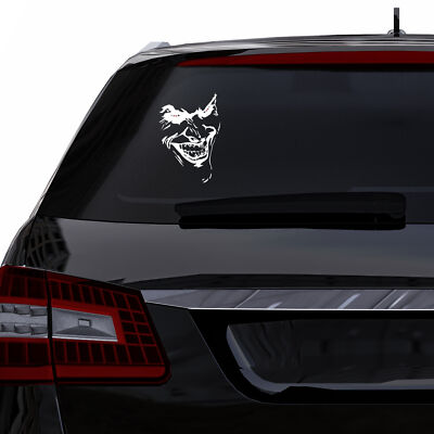 Joker sticker white gloss 24x18 cm film sticker car sticker decor K062
