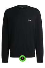 Image of BOSS Momentum-X_CN Dark Blue Crew Neck Jumper In Dry-Flex Fabric XXL RRP £139