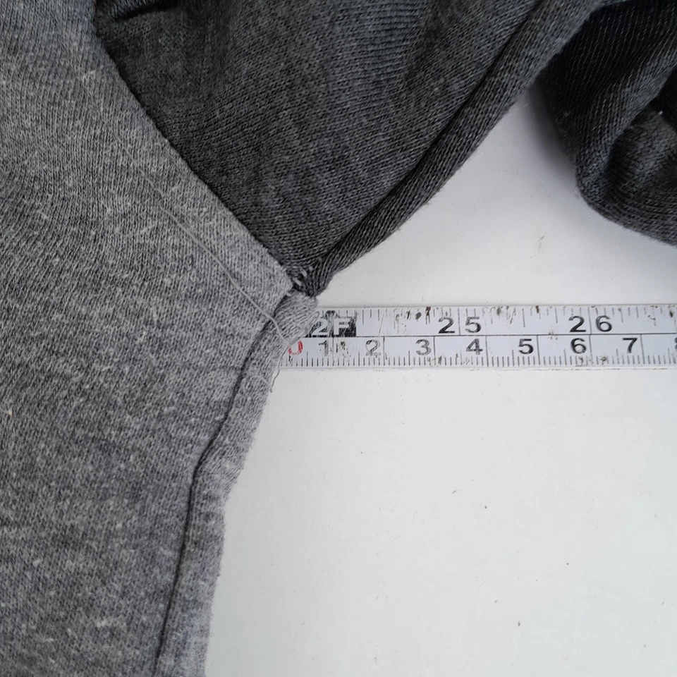 US LAUNDRY Sudadera con Capucha Grande Gris Para Hombre Sudadera con Capucha Logo Acolchada Foto 4 de 4