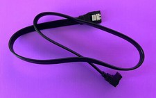 SATA 6gb Cable Right Angle Latching Black 50cm 19 3/4" Length