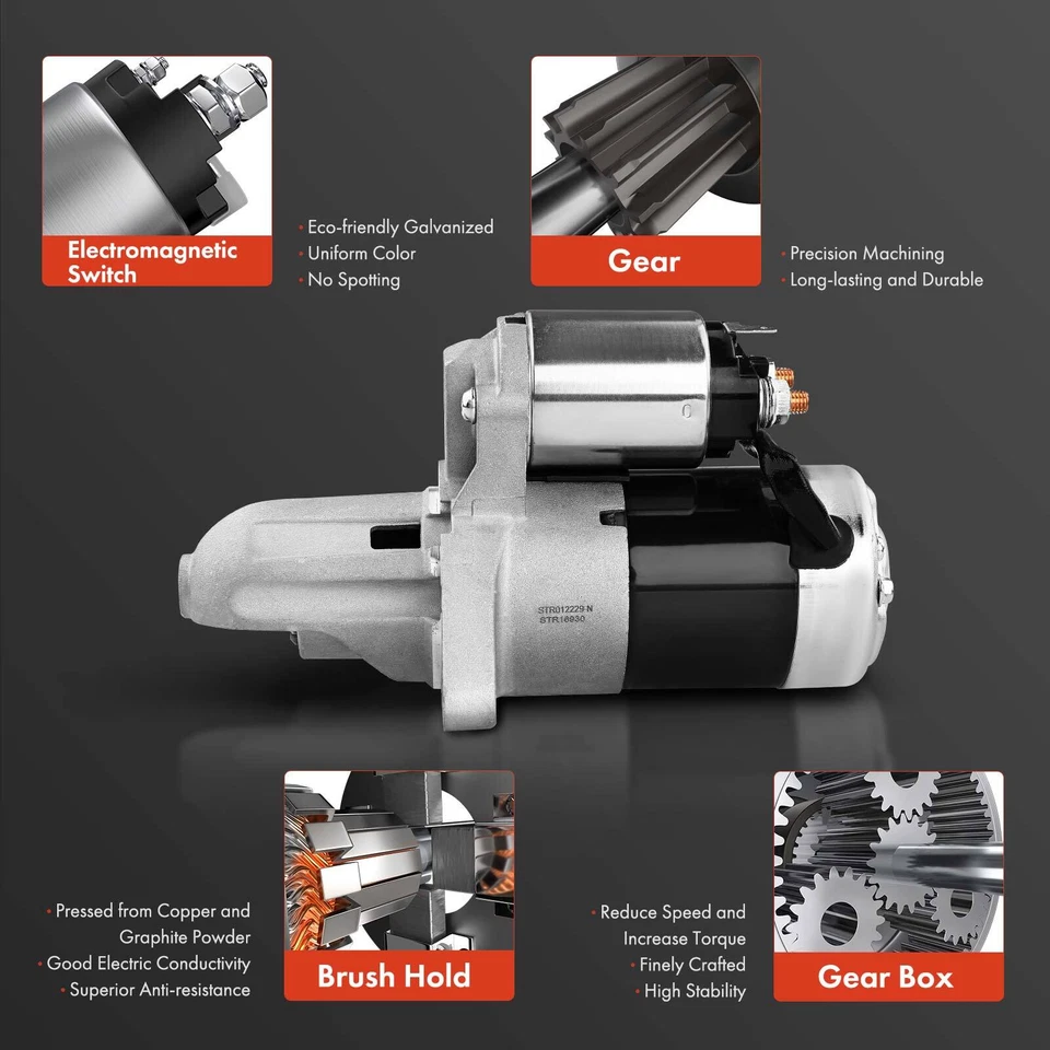 Nuevo motor de arranque para Mazda RX-7 1986 1987-1991 R2 1,3 L turbo 1,2 KW CCW 13 dientes Foto 4 de 4