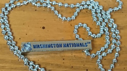 WASHINGTON NATIONALS BAR HALSKETTE (20 Zoll Kette) BRANDNEU FABRIKVERSIEGELT - Bild 4 von 5