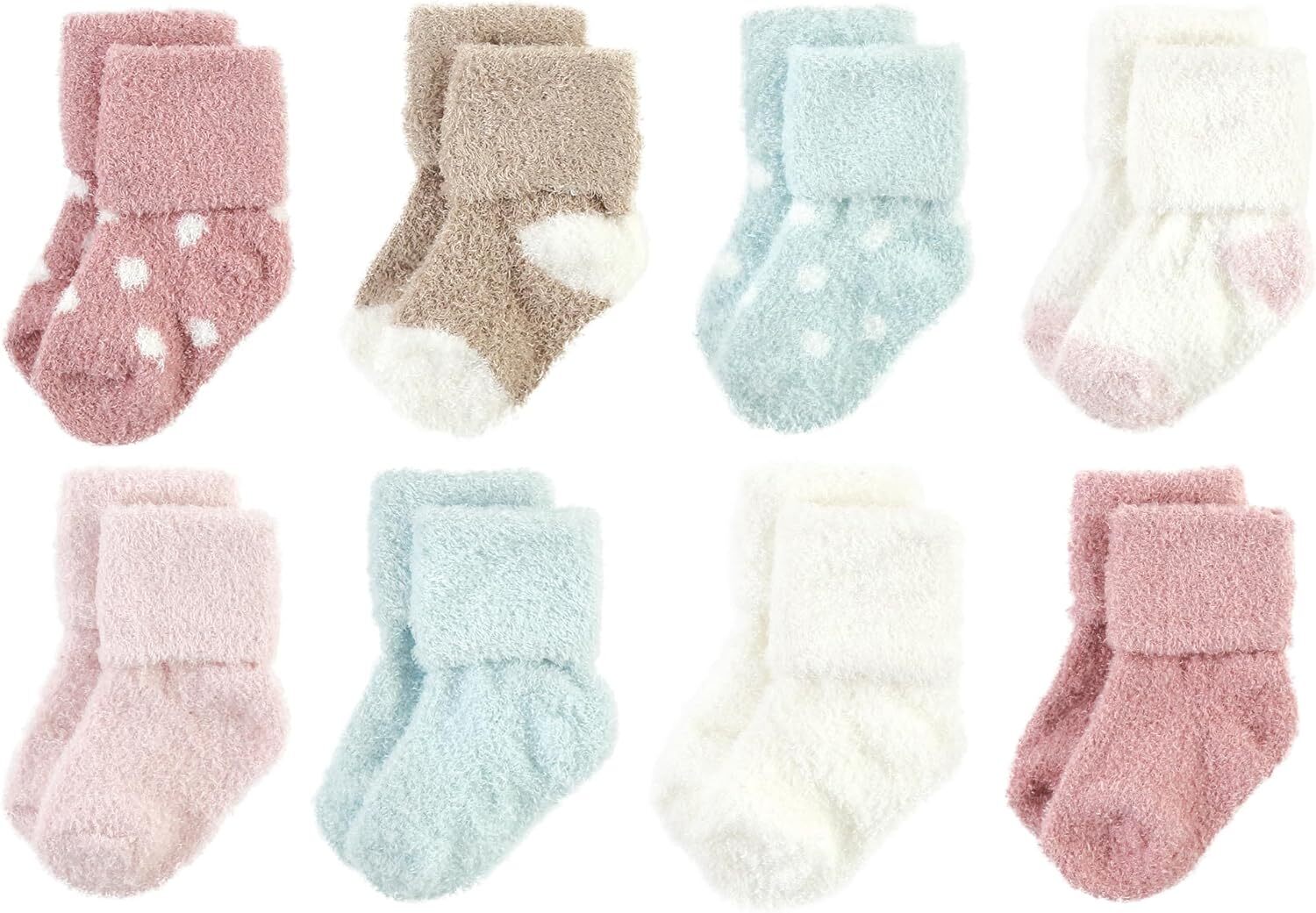 Hudson Baby Baby Girls' Cotton Rich Newborn and Terry Socks