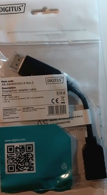 DP to HDMI adapter cable DP to HDMI DisplayPort male to HDMI female 4K