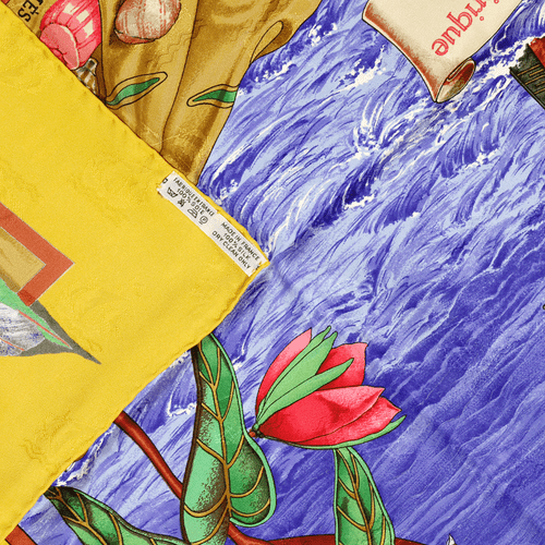 Hermes Scarf CHRISTOPHE COLOMB DECOUVRE L'AMERIQUE 90cm Silk Carre Foulard - Picture 5 of 7