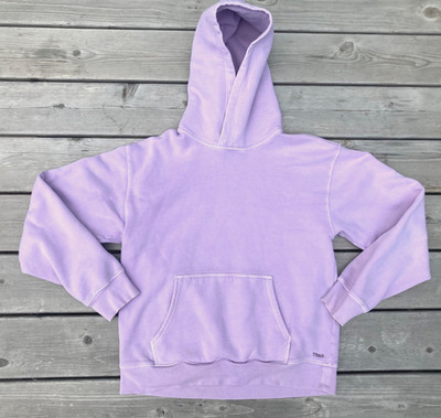TNA Aritzia Sweatfleece Hooded Sweatshirt size L Purple Cozy Fleece