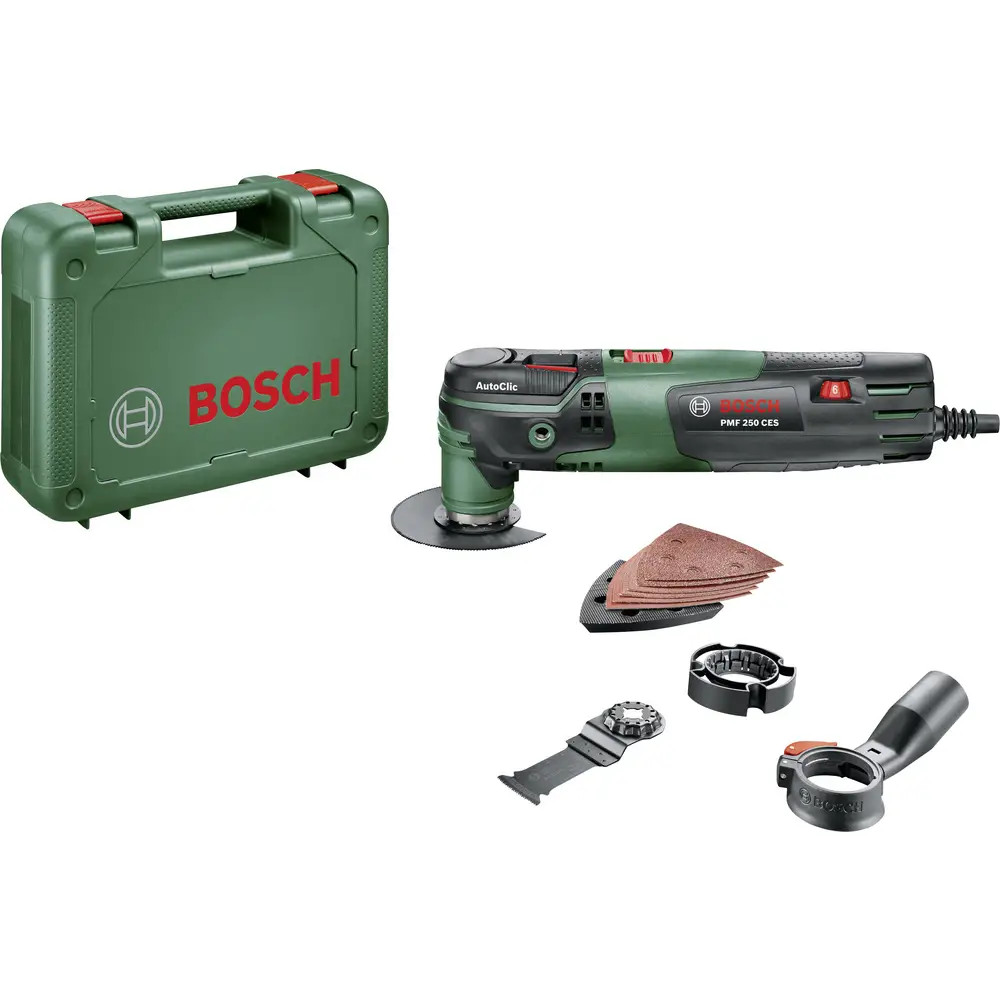 Bosch Home and Garden PMF 250 CES 0603102100 Outil multifonction + accessoires, 3