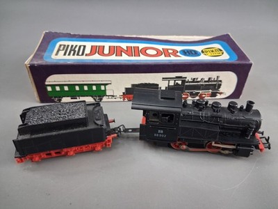 PIKO Junior Dampflokomotive Kohlewagen Spur H0  Modelleisenbahn OVP SAMMLER alt!