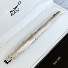 Imagen de Hot Montblanc Meisterstück Solitaire Silver Barley Luxury Fountain Pen Gift Set