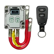 Car Battery Disconnect Isolator Cut Off Master Switch w/ Remote Control Kit