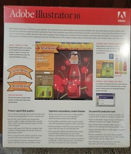 Adobe Illustrator 10 Software for Windows - NEW, Sealed Package