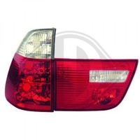 Diederichs Design RüCkleuchte Set Klarglas/Rot/Weiß FüR BMW X5 99-03 4-TEILIG